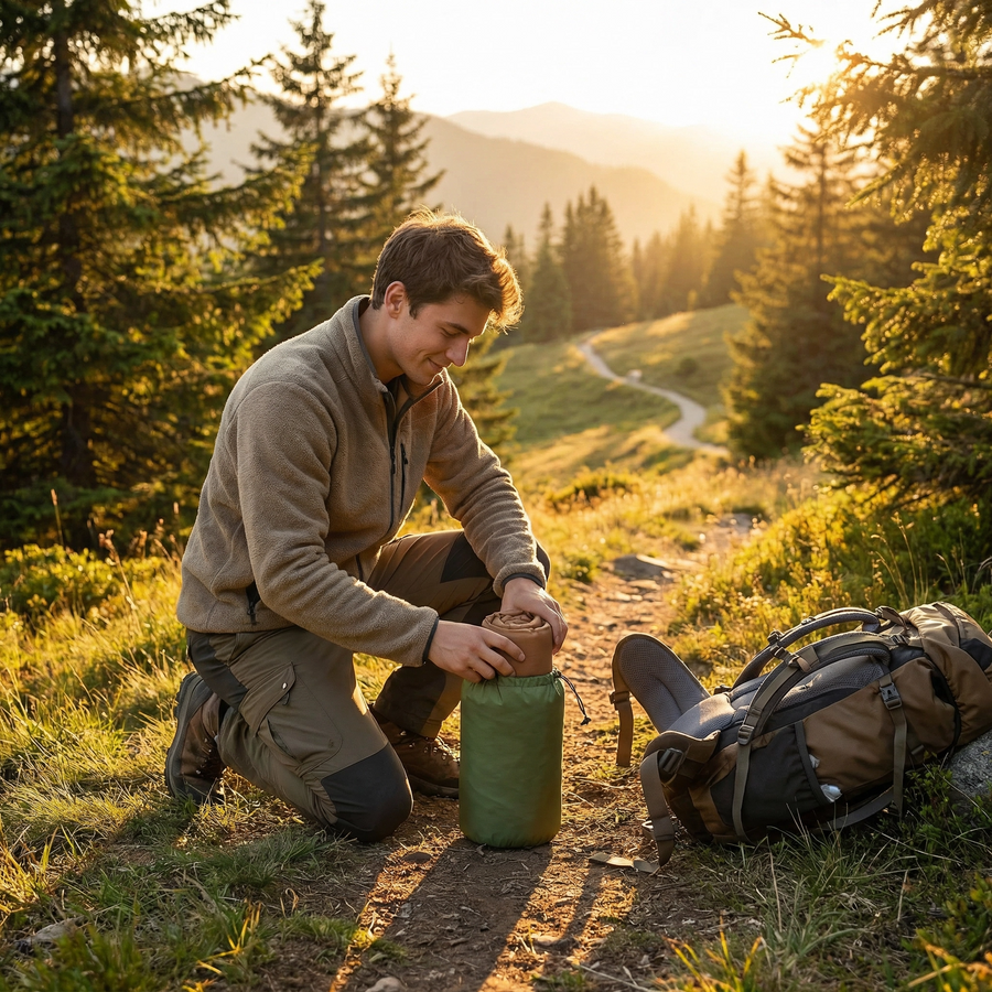 950 g – passt in jeden Rucksack